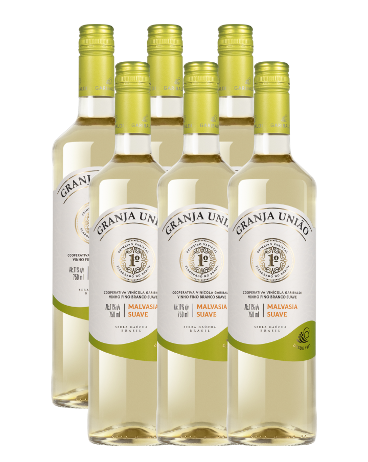 GRANJA UNIÃO MALVASIA BRANCO SUAVE KIT 6