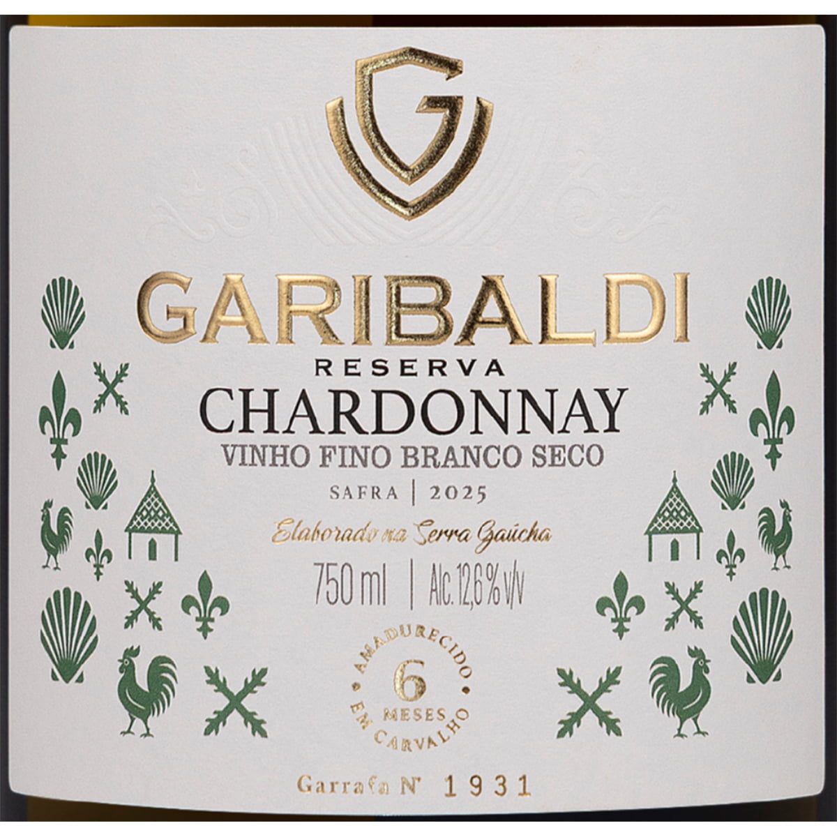 VINHO GARIBALDI VG BRANCO SECO CHARDONNAY